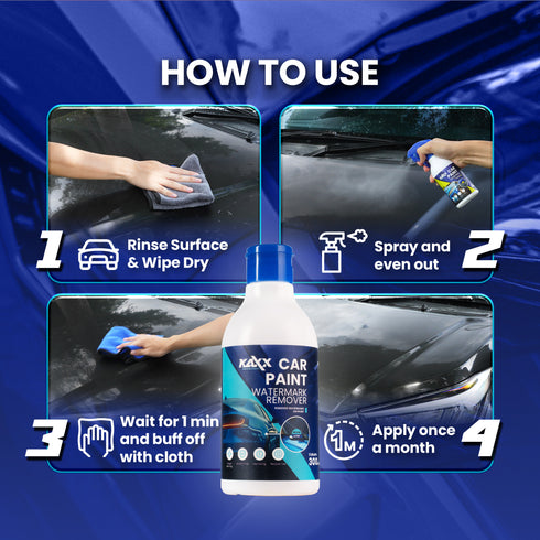 KAXX Car Paint Watermark Remover 300ml | Remove Water Spots | Deep Clean, Scratch-Free, Fast Acting
