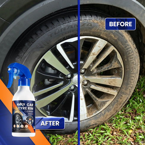 KAXX Car Tyre Rim Cleaner 300ml | Removes Rust & Brake Dust | Colour Changing Formula, Deep Clean