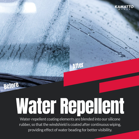 Kamatto Wiper Mazda 2 (2002-2007) Hydrophobic Silicone Water Repelling Coating
