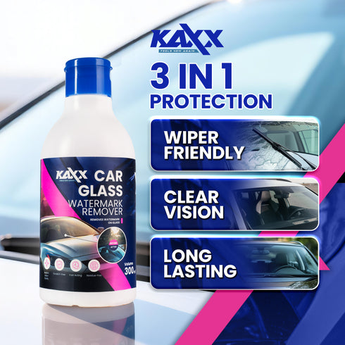 KAXX Car Glass Watermark Remover 300ml | Removes Water Spots | Clear Vision, Streak-Free, Fast Acting