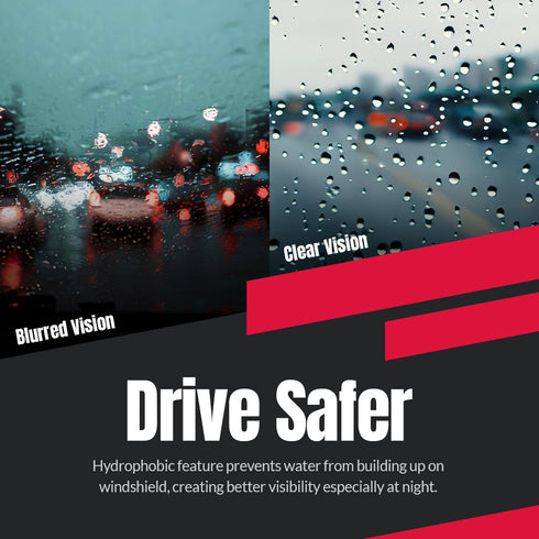 Kamatto Wiper Nissan Elgrand (2002-2010) Hydrophobic Silicone Water Repelling Coating
