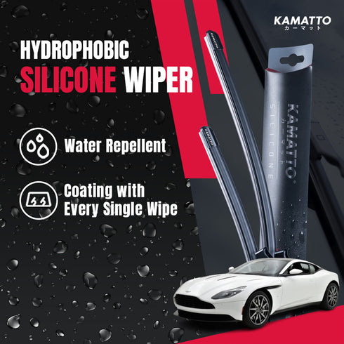 Kamatto Wiper Aston Martin DB11 (2016-Present) Hydrophobic Silicone Water Repelling Coating