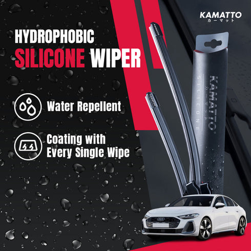 Kamatto Wiper Audi A5 Sportback B10 (2025-Present) Hydrophobic Silicone Water Repelling Coating