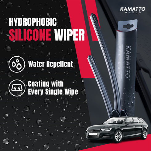 Kamatto Wiper Audi S4 Wagon B9 (2018-Present) Hydrophobic Silicone Water Repelling Coating