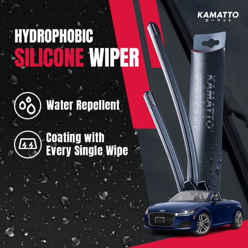 Kamatto Wiper Audi TT Roadster (2015-Present) Hydrophobic Silicone Water Repelling Coating