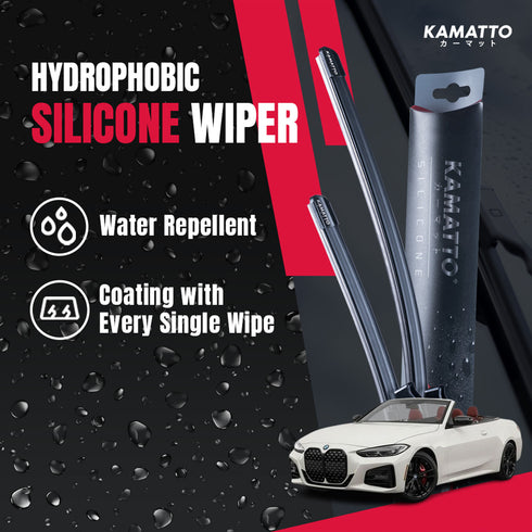 Kamatto Wiper BMW 4 Series Convertible G23 (2020-Present) Hydrophobic Silicone Water Repelling Coating