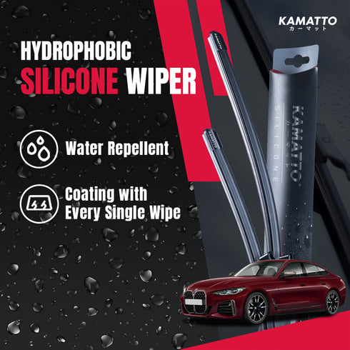 Kamatto Wiper BMW 4 Series Gran Coupe G26 (2020-Present) Hydrophobic Silicone Water Repelling Coating