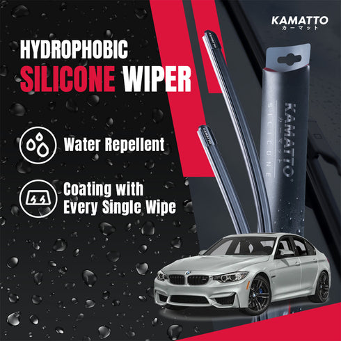 Kamatto Wiper BMW M3 Competition F80 Sedan (2014-2019) Hydrophobic Silicone Water Repelling Coating