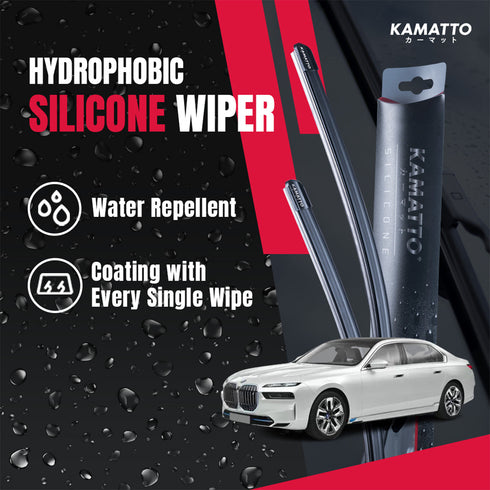 Kamatto Wiper BMW i7 G70 (2023-Present) Hydrophobic Silicone Water Repelling Coating