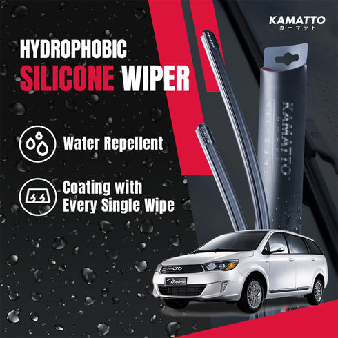 Kamatto Wiper Chery Maxime (2015-2018) Hydrophobic Silicone Water Repelling Coating