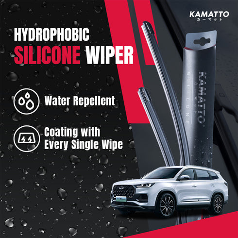 Kamatto Wiper Chery Tiggo 8 Pro (2023-Present) Hydrophobic Silicone Water Repelling Coating