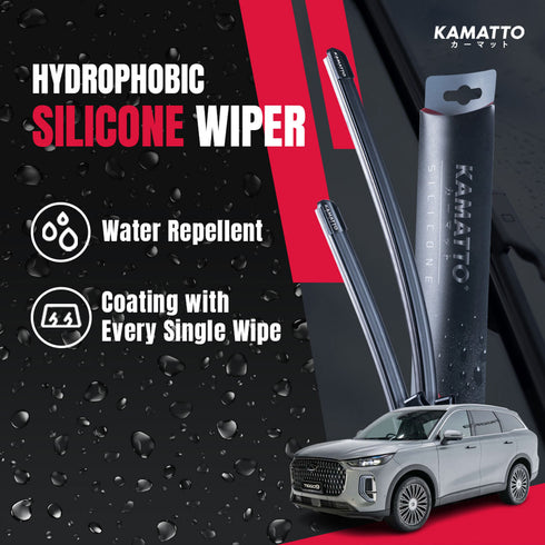 Kamatto Wiper Chery Tiggo 9 AWD 7-Seater (2026-Present) Hydrophobic Silicone Water Repelling Coating