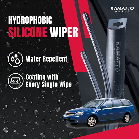 Kamatto Wiper Chevrolet Optra Estate/Wagon (2004-2013) Hydrophobic Silicone Water Repelling Coating