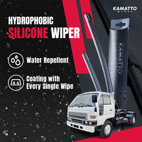 Kamatto Wiper Daihatsu Delta DV99/DV116 (1984-1995) Hydrophobic Silicone Water Repelling Coating