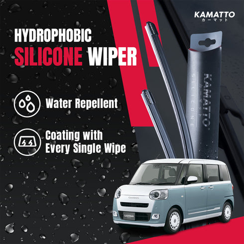 Kamatto Wiper Daihatsu Move Canbus LA800 (2016-2022) Hydrophobic Silicone Water Repelling Coating