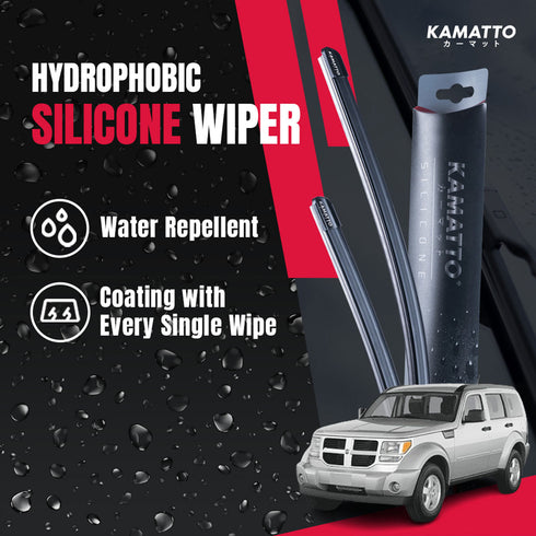Kamatto Wiper Dodge Nitro (2007-2012) Hydrophobic Silicone Water Repelling Coating