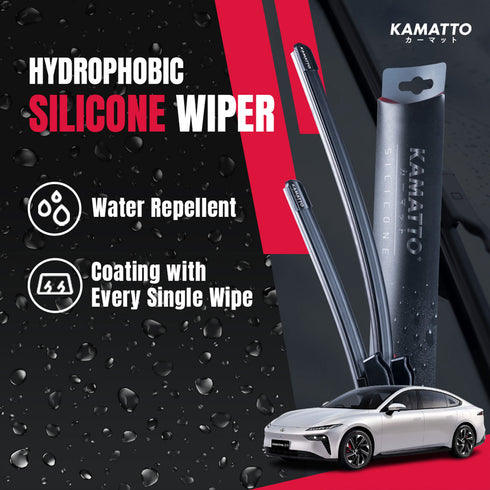Kamatto Wiper DongFeng 007 EV (2025-Present) Hydrophobic Silicone Water Repelling Coating