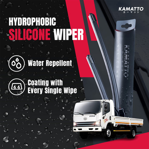 Kamatto Wiper FAW Tiger V (2003-Present) Hydrophobic Silicone Water Repelling Coating