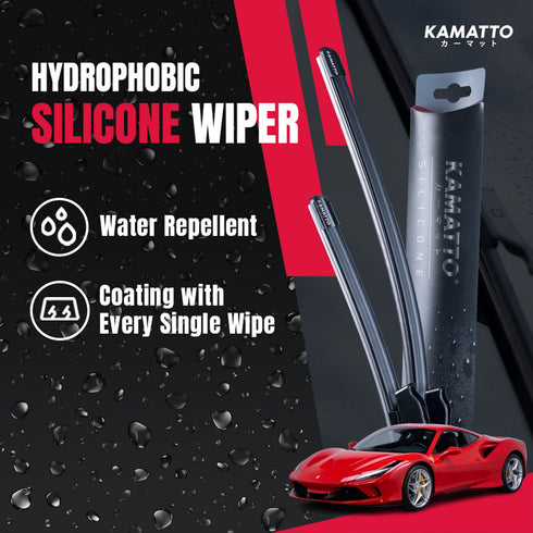 Kamatto Wiper Ferrari F8 Tributo F142 (2019-2023) Hydrophobic Silicone Water Repelling Coating