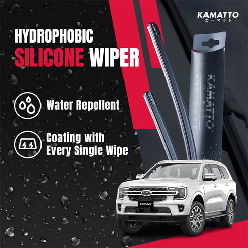 Kamatto Wiper Ford Everest U704 7-Seater (2022-Present) Hydrophobic Silicone Water Repelling Coating