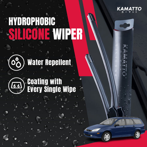 Kamatto Wiper Ford Focus Wagon C307 (2004-2011) Hydrophobic Silicone Water Repelling Coating