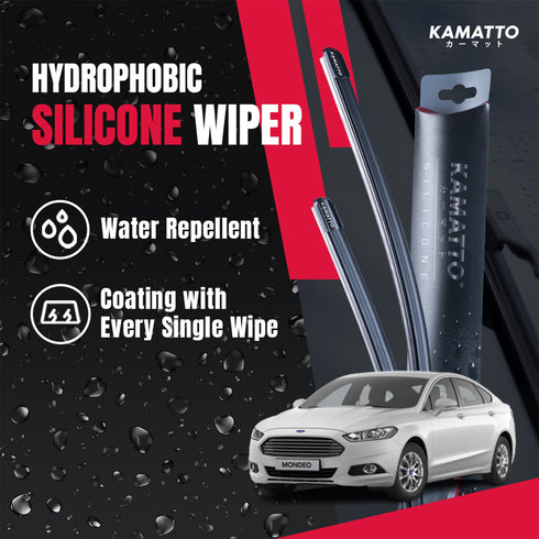 Kamatto Wiper Ford Mondeo (2015-2022) Hydrophobic Silicone Water Repelling Coating