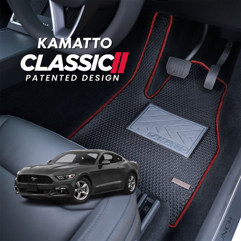 Kamatto Classic Ford Mustang S550 With Subwoofer (2016-Present) Car Floor Mat and Carpet