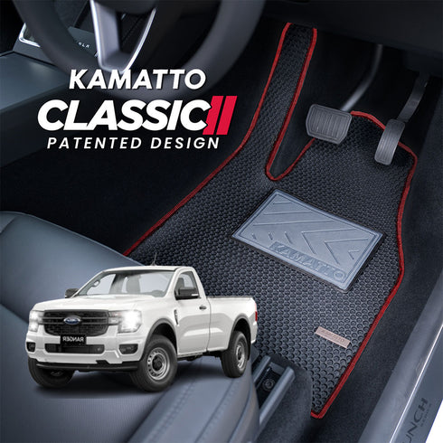 Kamatto Classic Ford Ranger T6.2 P703 Single Cab (2022-Present) Car Floor Mat and Carpet