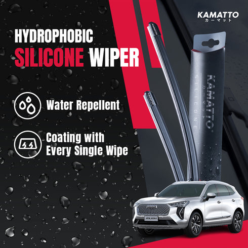 Kamatto Wiper Haval Jolion (2020-Present) Hydrophobic Silicone Water Repelling Coating