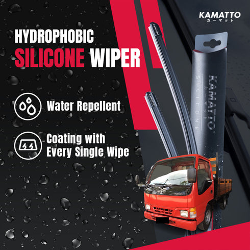 Kamatto Wiper Hicom Perkasa MTB 140 Single Cabin (1996-2011) Hydrophobic Silicone Water Repelling Coating