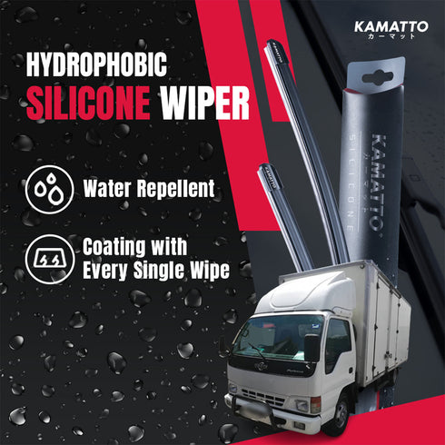 Kamatto Wiper Hicom Perkasa MTB 150 (1996-2011) Hydrophobic Silicone Water Repelling Coating