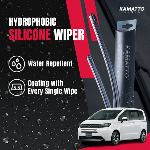 Kamatto Wiper Honda Freed e:HEV 7-Seater (2024-Present) Hydrophobic Silicone Water Repelling Coating