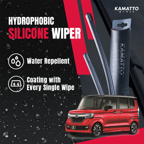 Kamatto Wiper Honda N-Box (2017-Present) Hydrophobic Silicone Water Repelling Coating