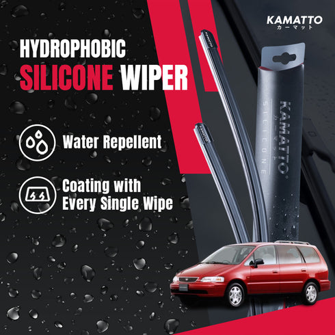Kamatto Wiper Honda Odyssey (1994-1999) Hydrophobic Silicone Water Repelling Coating