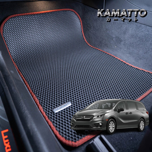 Kamatto Classic Honda Odyssey RC 8 Seater Facelift (2017-Present) Car Floor Mat and Carpet
