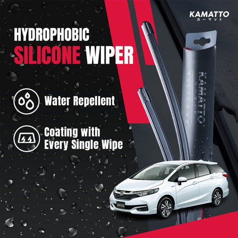 Kamatto Wiper Honda Shuttle (2015-2022) Hydrophobic Silicone Water Repelling Coating