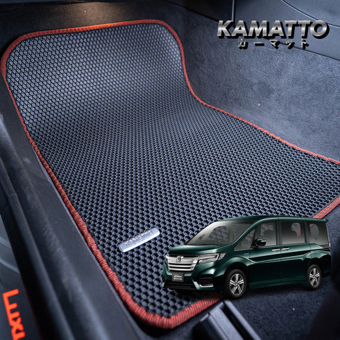 Kamatto Classic Honda Stepwgn 7 Seater Hybrid (2015-2022) Car Floor Mat and Carpet