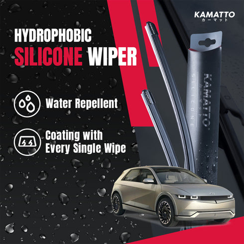 Kamatto Wiper Hyundai Ioniq 5 (2021-Present) Hydrophobic Silicone Water Repelling Coating