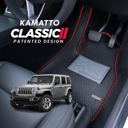 Kamatto Classic Jeep Jeepster Wrangler Unlimited 5-Door (2018-Present) Car Floor Mat and Carpet