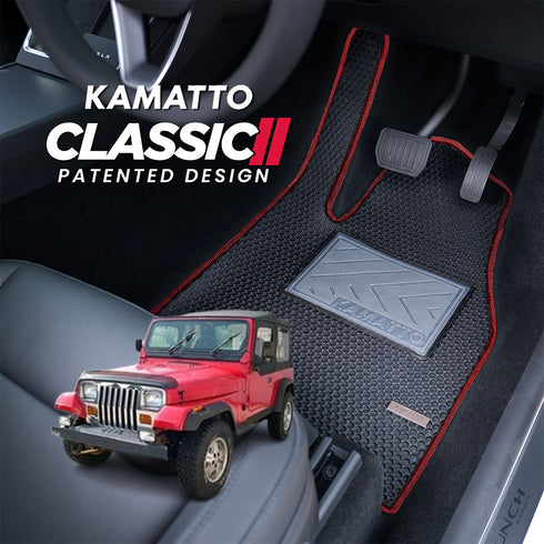 Kamatto Classic Jeep Wrangler YJ (1986-1995) Car Floor Mat and Carpet