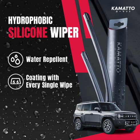 Kamatto Wiper Jetour T2 PHEV i-DMi (2026-Present) Hydrophobic Silicone Water Repelling Coating