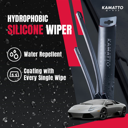 Kamatto Wiper Lamborghini Murcielago (2001-2010) Hydrophobic Silicone Water Repelling Coating