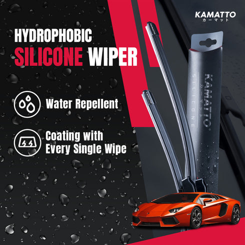 Kamatto Wiper Lamborgini Aventador Coupe (2011-2022) Hydrophobic Silicone Water Repelling Coating