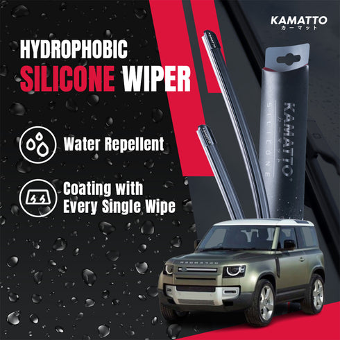 Kamatto Wiper Land Rover Defender 90 3-Door L663 (2020-Present) Hydrophobic Silicone Water Repelling Coating