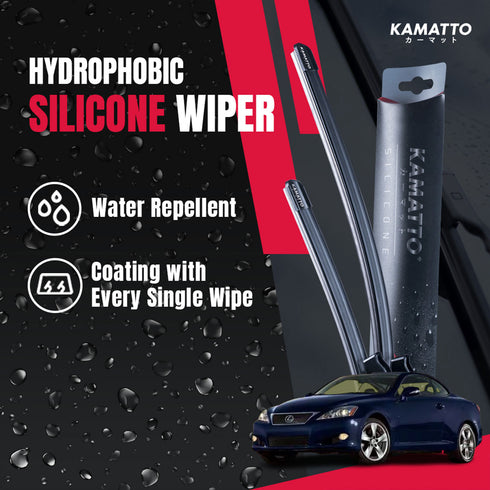 Kamatto Wiper Lexus IS XE20 Coupe (2005-2013) Hydrophobic Silicone Water Repelling Coating