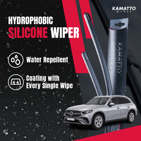 Kamatto Wiper Mercedes Benz GLC-Class X254 (2023-Present) Hydrophobic Silicone Water Repelling Coating