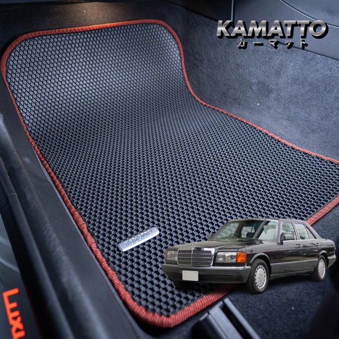 Kamatto Classic Mercedes Benz S-Class W126 300SE (1979-1992) Car Floor Mat and Carpet