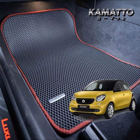 Kamatto Classic Mercedes Benz Smart Forfour W453 Petrol (2014-2019) Car Floor Mat and Carpet