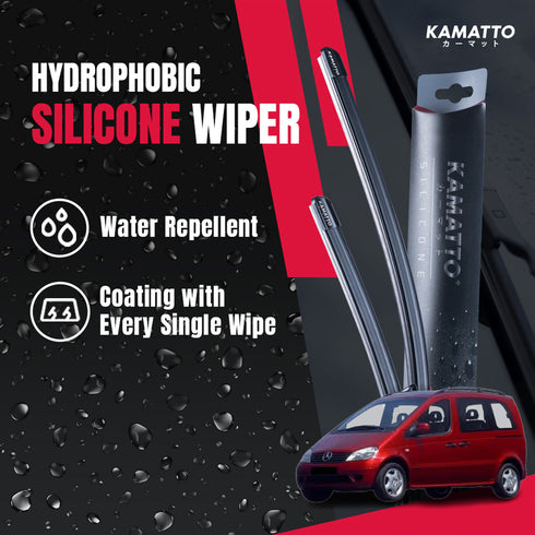 Kamatto Wiper Mercedes-Benz Vaneo (2002-2005) Hydrophobic Silicone Water Repelling Coating