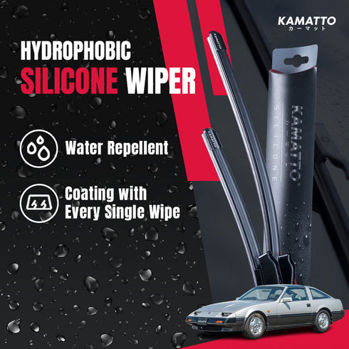 Kamatto Wiper Nissan Fairlady Z 300ZX Z31 (1984-1989) Hydrophobic Silicone Water Repelling Coating